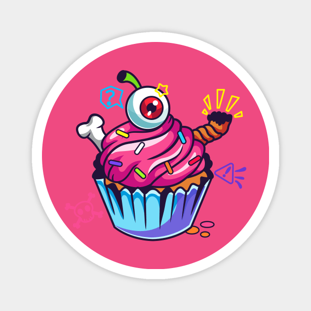 Cake Bomb Magnet by almalikstoryteller